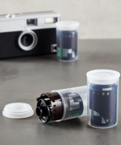 Juvale Film Canisters with Caps - 30-Count 35mm Clear Film Canisters, Transparent Storage Containers for Small Accessories 12 61MpfdWX6zL