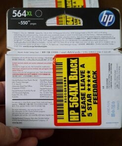 HP 564XL Black High-yield Ink | Works with DeskJet 3500; OfficeJet 4620; PhotoSmart B8550, C6300, D5400, D7560, 5510, 5520, 6510, 6520, 7510, 7520, Plus, Premium, eStation Series | CN684WN 32 61MqvtYas5L