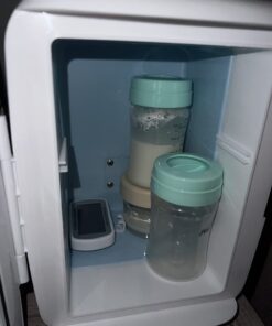 Cooluli Mini Fridge for Bedroom - Car, Office Desk & Dorm Room - Portable 4L/6 Can Electric Plug In Cooler & Warmer for Food, Drinks, Skincare Beauty & Makeup - 12v AC/DC & Exclusive USB Option, White 49 61MrH0ryx L 1