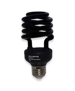 SLEEKLIGHTING 23 Watt T2 Black Light Spiral CFL Light Bulb, UL Approved- Blacklight Bulbs for Parties 120V, E26 Medium Base-Energy Saver (Pack of 4) 23 61MrVW0cYtL