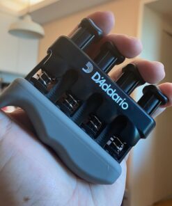D'Addario Accessories Hand Exerciser–Improve Dexterity and Strength in Fingers, Hands, Forearms- Adjust Tension Per Finger– Simulated Strings Help Develop Calluses- Comfortable Conditioning Varigrip Only(Original) 40 61Ms0XNk8gL
