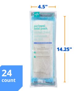 Medline Premium Perineal Cold Packs for Postpartum Care with Adhesive Strip (24 Count) Each Absorbent Pad is 4.5" x 14.25" Perfect for your After Delivery Postpartum Essentials Kit 13 61MsdNtS1DL