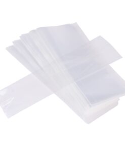 Alternative view of 200 Pack 2" x 10" Clear Long Candy Cello Cellophane Treat Bags - 1.4mil thickness OPP Plastic Bags with 6 Mix Colors Twist Ties Perfect for Birthday Favor Candles Pretzel Icy Candy Popsicle 2'' x 10''