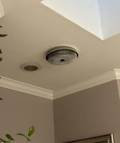 Broan-NuTone 157 Low-Profile Fan-Forced Ceiling Heater, Enclosed Sheath Element for Bathroom, Kitchen, and Home, Standard, Satin Aluminum 26 61MvU44W8L