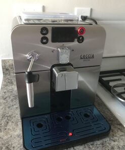 Gaggia Brera Super-Automatic Espresso Machine, Small, Black, 40 fl oz 45 61Mx fP6vAL