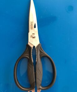 Kitchen Shears, TANSUNG Kitchen Scissors Heavy Duty Dishwasher Safe Food Scissors, Multipurpose Scissors Stainless Steel Kitchen Scissors for Chicken, Poultry, Vegetables, Meat, Fish, Herbs, BBQ Black 53 61My5kVMQL