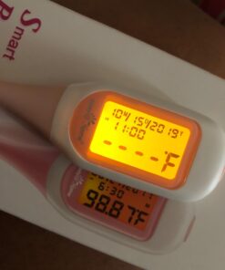 Easy@Home Smart Basal Thermometer, Large Screen and Backlit, FSA Eligible, Period Tracker with Premom(iOS & Android) - Auto BBT Sync, Charting, Coverline & Accurate Fertility Prediction EBT-300 31 61My6a 1yrL