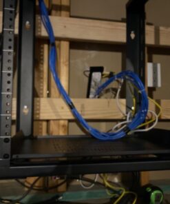 NavePoint Cantilever Server Shelf Vented Shelves Rack Mount 19 Inch 1U Black 14 Inches (350mm) deep 11 61MzFCKoYbL