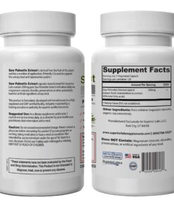 Superior Labs — Saw Palmetto Extract NonGMO, Non Synthetic— 300 mg Dosage, 120 Vegetable Capsules — Supports Urinary Tract Flow & Frequency 19 61MzO7MRtL