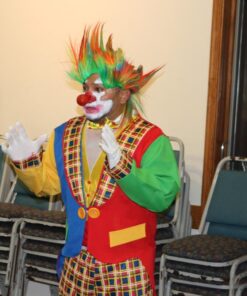 Men's Clown On The Town Costume, Blue/Red, One Size 26 61N4OqLYV8L