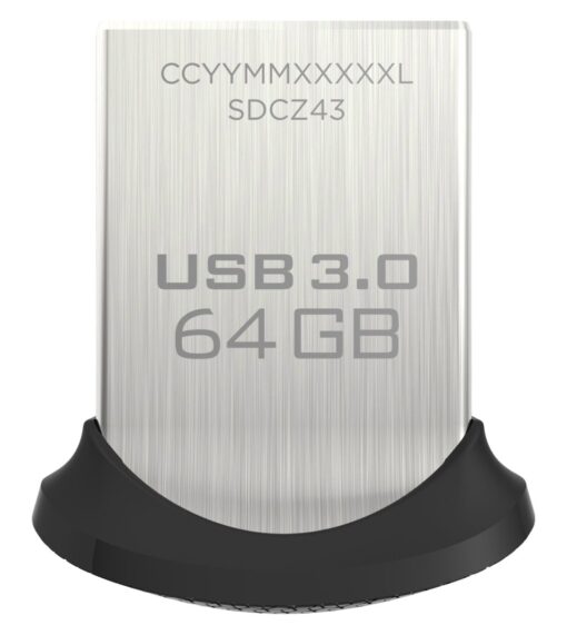 SanDisk Ultra Fit CZ43 64GB USB 3.0 Low-Profile Flash Drive Up To 150MB/s Read- SDCZ43-064G-G46 [Older Version]