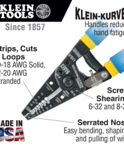 Klein Tools 11055 Wire Cutter and Wire Stripper, Stranded Wire Cutter, Solid Wire Cutter, Cuts Copper Wire 37 61N57lDCpML