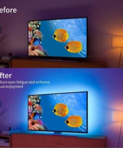 Nexlux LED Lights for 58 Inch TV, Backlight 8.2ft USB LED Light Strip Indoor Use APP Controlled with Remote, DIY Colors TV LED for Gaming Lights RGB for 32Inch-58Inch 26 61N59kCyDzL