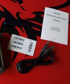 NADAMOO Wireless Barcode Scanner 328 Feet Transmission Distance USB Cordless 1D Laser Automatic Barcode Reader Handhold Bar Code Scanner with USB Receiver for Store, Supermarket, Warehouse Gray 31 61N5auSpZL