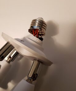 JACKYLED 4 in 1 E26 Light Socket Splitter Adapter Converter for Standard LED Bulbs 360 Degrees Adjustable 180 Degree Bendable Max Watt 240W 31 61N7R5CeKoL