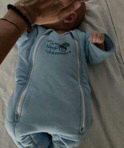 Baby Merlin's Magic Sleepsuit - 100% Cotton Baby Transition Swaddle - Baby Sleep Suit - Blue - 6-9 Months 32 61N8HuFpzqL