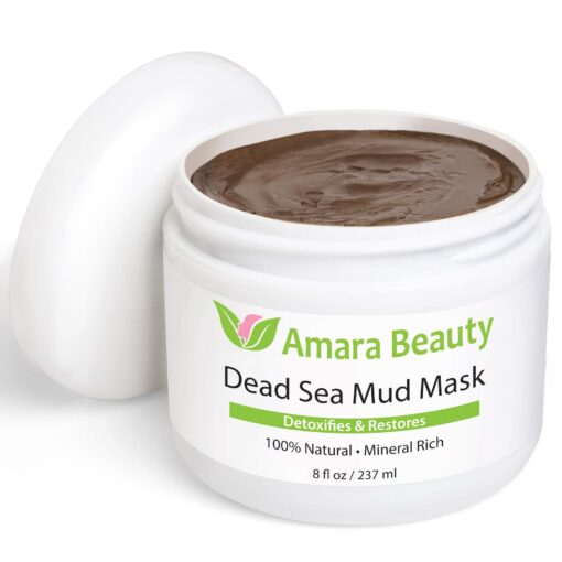 Dead Sea Mud Mask for Face & Body - Pure Mud with No Fillers Detoxifies & Restores Healthy Skin - 8 oz.