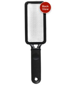 Microplane Colossal Foot File Scraper - The Original Stainless Steel Foot Rasp, Dead Skin/Callus Remover for Feet, Gentle Foot Scrubber, Pedicure Tools for Salon-Quality Foot Care, Black 43 61NArY3Lv9L