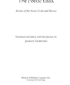 The Poetic Edda: Stories of the Norse Gods and Heroes (Hackett Classics) 21 61NBKGyayIL