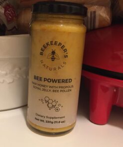 Superfood Honey by Beekeeper's Naturals - Bee Pollen, Royal Jelly, Propolis, Honey - Natural Energy, Immune Support, Mental Clarity, Athletic Performance (11.6 oz) 11.60 Ounce (Pack of 1) 36 61NCMlRuYL