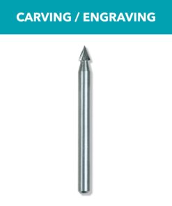 Dremel 118 Rotary Tool Accessory Carving Bit- Perfect for Wood, Plastic, Linoleum, and Soft Metals , Gray , 1/8 in Arrow 1/4 in 4 61NCPbjJPGL