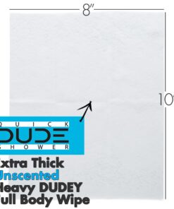 DUDE Wipes - On-The-Go Shower Wipes - 3 Pack, 24 Wipes - Unscented Extra-Large Wipes - Vitamin E & Aloe Full Body Shower Replacement Wipes 8 Count (Pack of 3) 9 61NDliUt7YL