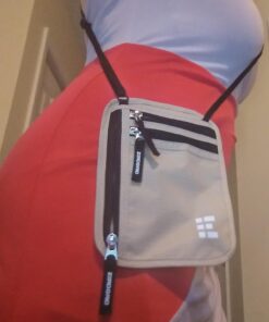 Travel Neck Wallet with RFID Blocking, Travel Neck Pouch Passport Holder for Women and Men Keep Valuables Safe One Size Desert Sand 34 61NEppPlqLL