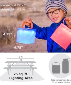 LuminAID PackLite Spectra USB Solar Inflatable Color Changing Waterproof Light Multicolor 20 61NFR0tfQRL