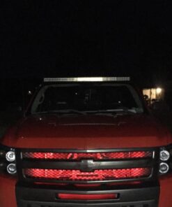 LEDKINGDOMUS Led Light Bar 300W 52 inches Curved Light Bar & 2pc 4 inches 18W Flood Light Pods & Switch Wiring Harness Compatible for Jeep, Pickup, Truck, Car, ATV, 4x4, 4WD, Off Road Driving Light 52inch + 4inch Pods + Wiring Harness Black 46 61NFVnWD6L