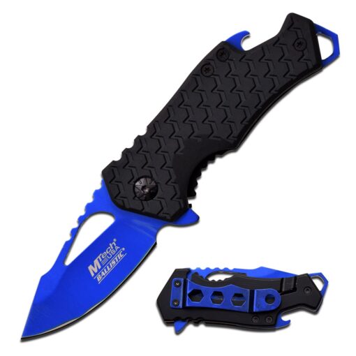 MTECH USA – Spring Assisted Folding Knife Blue
