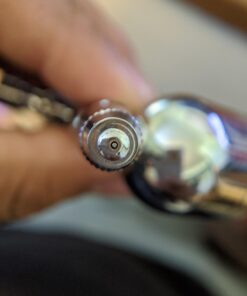 Master Performance G233 Pro Set Master Airbrush with 3 Nozzle Sets (0.2, 0.3 & 0.5mm Needles, Fluid Tips and Air Caps) - Dual-Action Gravity Feed Airbrush, 1/3 oz Cup, Cutaway Handle - How-to-Guide Without Hose 40 61NGaF2H 8L 2