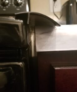 Capparis Kitchen Silicone Stove Counter Gap Cover, Easy Clean Heat Resistant Wide & Long Gap Filler, Seals Spills Between Counter, Stovetop, Oven, Washer & Dryer, Set of 2 (25 Inches, Black) 25 Inches 45 61NI8Mo7JTL