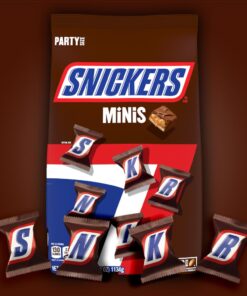 SNICKERS Minis Size Milk Chocolate Candy Bars Bulk Pack, Party Size, 40 oz Bag Party Size (40oz) 17 61NIQDpLruL