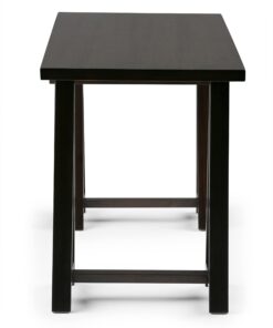 SIMPLIHOME Sawhorse SOLID WOOD Modern Industrial 60 inch Wide Home Office Desk, Writing Table, Workstation, Study Table Furniture in Dark Chestnut Brown 22 61NIcyj9FGL