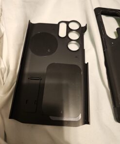 Spigen Tough Armor Designed for Galaxy S23 Ultra Case (2023) - Black 66 61NKZ4ULMwL