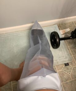 Brownmed - Seal-Tight Freedom Cast & Bandage Protector - Shower Cast Cover for Legs - Waterproof Shower Protector - Leg Cast Bag for Shower & Swimming - Adult Leg 66 61NLInGAsL