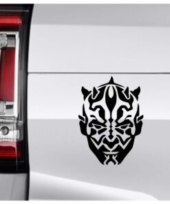 Blk Darth Maul Face Decal Vinyl Sticker Graphics|UR Impressions|for Cars Trucks SUV Vans Walls Windows|Black|5.5 X 4.3 inch|URI339-B Black 10 61NLSUoSH9L