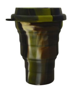 LevelOne Collapsible Travel Silicone Camping Cup 16oz BPA Free Camo 11 61NMYvX9POL