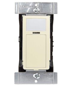 Alternative view of Leviton ODS15-IDI Smart Wallbox Sensor, PIR 15A Switching, 120-277VAC, App Configurable with the Smart Sensor App, Ivory