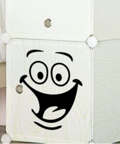 Alternative view of Funny Animation Big Eyes Cute Toilet Wall Decal Bathroom Home Sticker Bedroom Kitchen Art Picture DIY Murals Vinyl Paper Decoration Wallpaper for Children Potty Training Nursery Baby Teen Senior