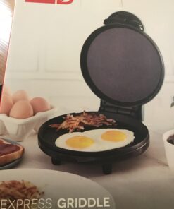 DASH 8” Express Electric Round Griddle for for Pancakes, Cookies, Burgers, Quesadillas, Eggs & other on the go Breakfast, Lunch & Snacks - Aqua 56 61NNdRlVxpL