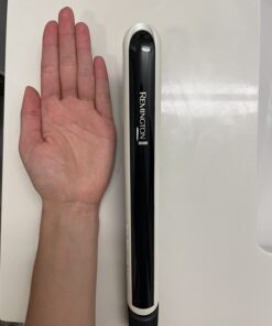 Remington Pearl Pro Ceramic Flat Iron Hair Straightener, 1-inch Floating Plates, Fast 30 Second Heat up, Black & White 1 Count (Pack of 1) 41 61NObNot81L 1