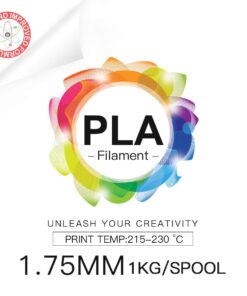 Micro Center Inland PLA Filament 1.75mm - Blue 3D Printer Filament, Dimensional Accuracy +/- 0.03mm - 1kg Cardboard Spool (2.2 lbs) – Fits FDM/FFF Printers – Odor Free, Clog Free Filaments 23 61NPi23e74L