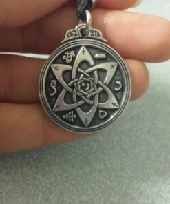 Pewter Talisman for Poets Writers and Actors Pentacle Pendant - 1.25 Inch Diameter 17 61NSK1knBjL