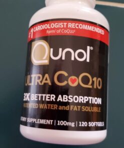 Qunol CoQ10 100mg Softgels, Ultra CoQ10 100mg, 3x Better Absorption, Antioxidant for Heart Health & Energy Production, Coenzyme Q10 Vitamins and Supplements, 4 Month Supply, 120 Count 37 61NSqYGux2L 3