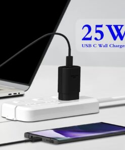 Type C Charger, 2-Pack 25W Type C Super Fast Charging with 6ft Android Type C Phone Charger Cable Compatible with Galaxy S23 Ultra/S23/S23+/S22/S22 S21 S20 Ultra/S22+/S21+/ Ultra/S20/S20+ 25 61NTI2Y7OBL