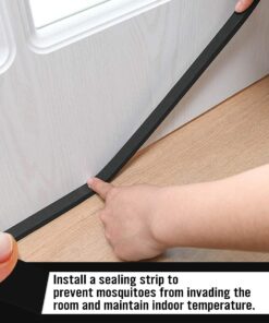 CCHUIXI Door Weather Stripping, Weatherstrip Adhesive, (1/8"Thick-1/2"-66ft) Soundproofing Waterproofing Insulation Foam Gasket Tape Weather Strip. 1/8"Thick-1/2"-66ft 14 61NTolOnuFL 1