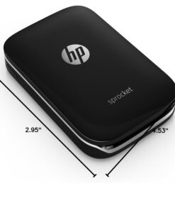 HP Sprocket Portable Color Photo Printer, Print Social Media Photos on 2x3" Sticky-Backed Paper - Black (X7N08A) 62 61NTzTfPEQL