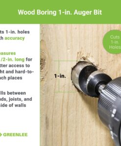Greenlee 60A-1 BIT,AUGER QUICK CHANGE (1A) 1-Inch Stubby Augur Wood Bit 10 61NUDJRsAeL