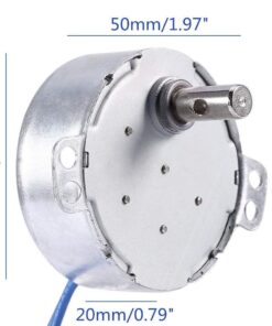 2PCS Synchronous Synchron Turntable Motor Electric Motor for Cup Turner,Cuptisserie,Tumbler Cup Rotator with 7mm Flexible Coupling Connector,50/60Hz AC100~127V 4W CCW/CW (2.5-3RPM+5-6RPM) 9 61NUcD7piyL